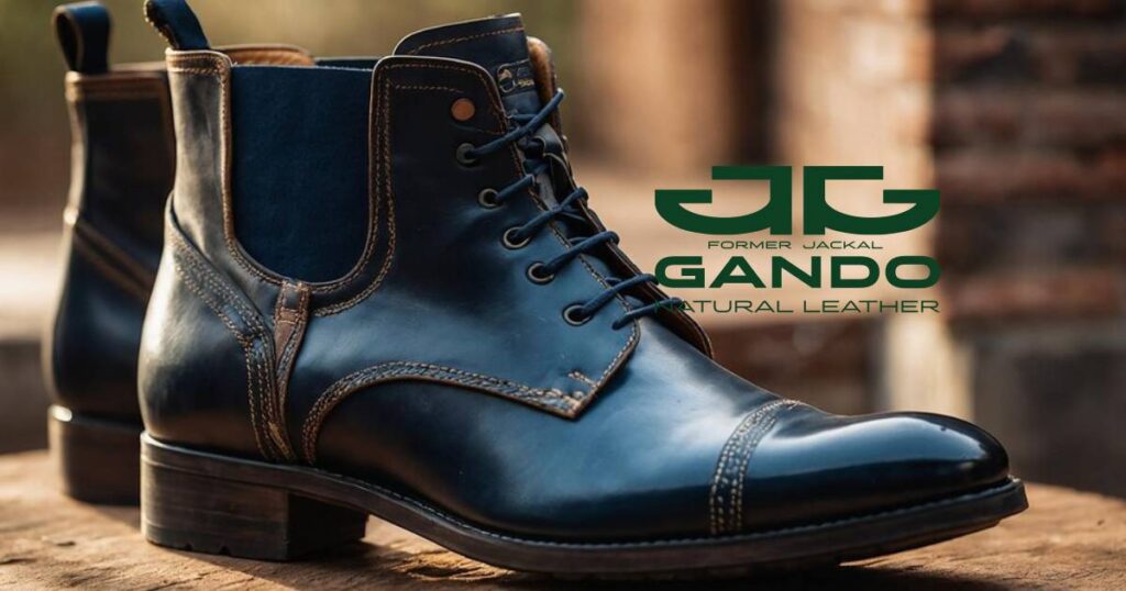 کفش چرم مردانه ساق ردار