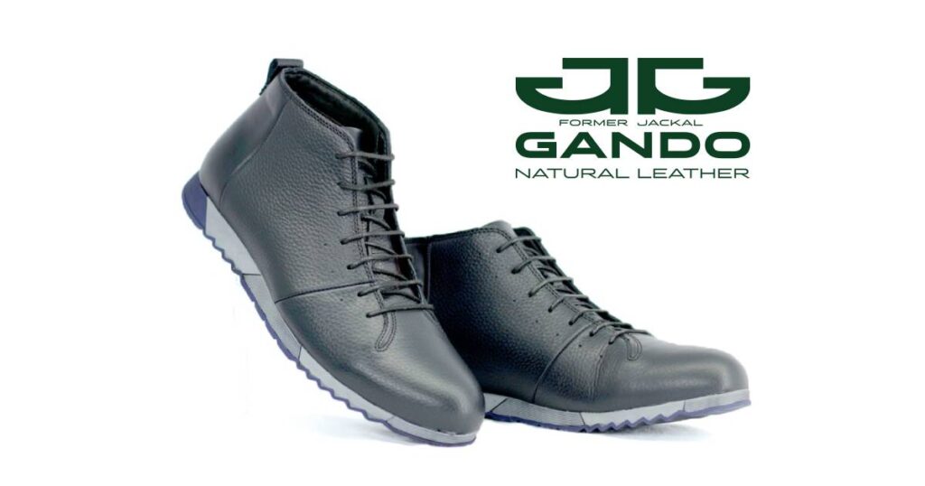 کفش چرم مردانه نیم ساق