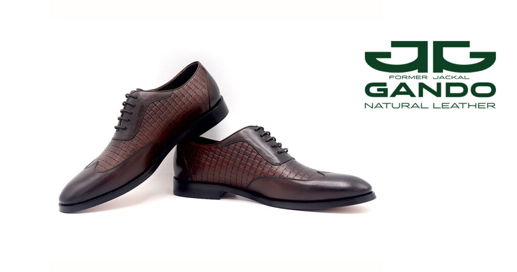 کفش کد 5 حصیری بندی قهوه ای