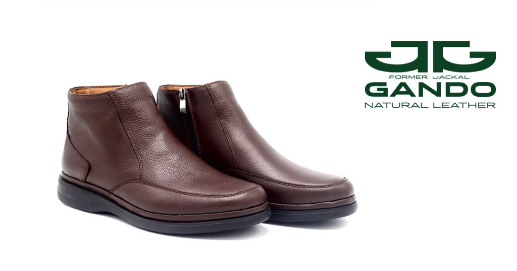 کفش کد 209 بوت زیپی قهوه ای