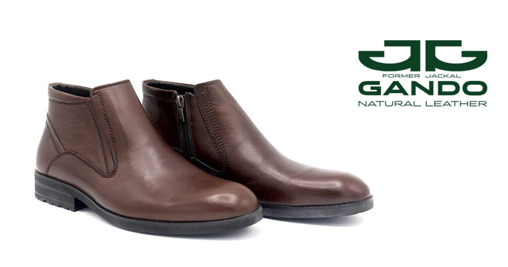 کفش کد 2128 بوت ساده قهوه ای